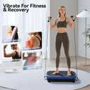 Vibration Plate Exercise Machine Weight Loss, Whole Body Vibration Plate for Lymphatic Drainage, 180 Adjustable Speeds Vibrating Plate Fitness Platform for Women Men