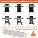 QuliMetal 7635 Grill Flavorizer Bars for Weber Spirit E210, E220, S210, S215, Spirit 200 & GS4 Spirit II E210, Spirit II E220 Grills with Front Control, Stainless Steel 15.3" Flavorizer Bars
