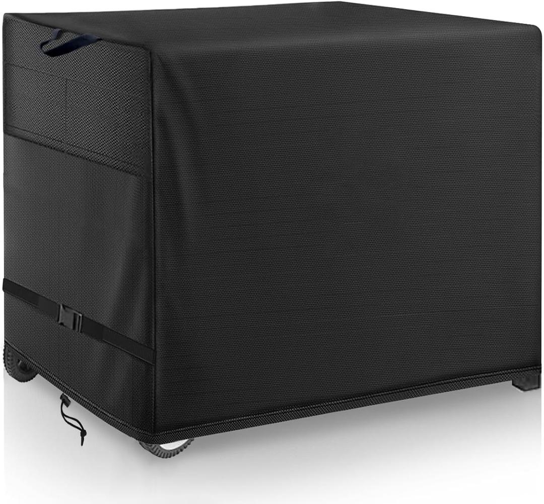 Outdoor Prep Table Cover - Heavy Duty Waterproof Cover for Outdoor Stainless Steel Table,Black (48"x 30"x 35")