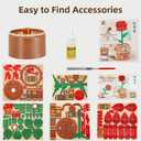 MIEBELY 3D Wooden Puzzles for Adults, Light Up 3D Puzzle Flower Rose Building Puzzle with Music Box, 216 pcs Craft Birthday Gift for Adult and Teen