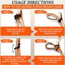 MULTUS Handle and Haul Basic Home and Garden Shop Construction Cord Organizer Handle and Strap to Secure and Carry or Drag Objects Fast and Easy