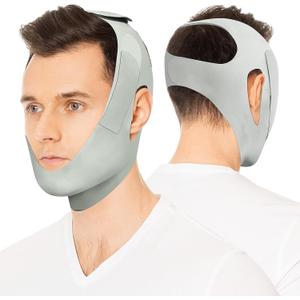OHELEEP Anti Snore Chin Strap for CPAP Users, Snore Stopper Adjustable, Chin Strap for Sleeping Comfortable Stop Snoring Solution, Anti Snoring Devices Breathable and Reusable, Green, M+1