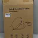 Ansffer Toilet Seat Round Soft Close16.5'', Toilet Lid Slow Close Quiet No Slam, Easy Installation & ReleaseSafe PP Material Easy Clean, Comfortable Ergonomic Design, 2 Years Support, White Plastic