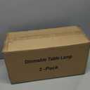 Set of 2 Industrial Table Lamps with USB C+A Ports and Outlet, Fully Stepless Dimmable Bedside Lamps for Bedrooms, Nightstand Desk Lamp with Glass Shade for Reading Living Room Office (Bulbs Included)