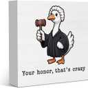 Silly Goose Law School Graduation Season Party Decor for Home School, Funny Graduation Gifts for Lawyer & Law Student 5 X 5 Inches