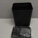 DIYOHFE Compost Bin Kitchen, Hanging Trash can with Lid for Counter Top or Under Sink, Hanging Trash Can with Lid, Trash can 1.3 Gallon /5L for Bathroom/Bedroom/Office/Cupboard(Black)