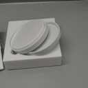 2 Pack Ceramic Plant Saucer Pot Tray 6 Inch, Planter Saucers 4 5 6 7 8 9 10 11 12 13 Inch for Indoors Outdoor, Durable Sturdy Flower Drainage drip Water Tray for Glazed Pots Base (6.4 Inch-White)