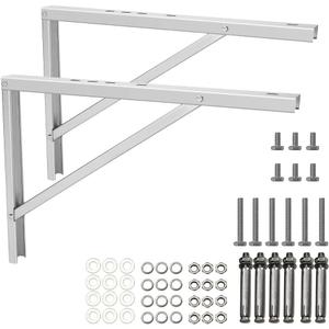 Wall Mounting AC Brackets up to 440lb/200kg Split Air Conditioner Bracket 21 5/8" Lx16 H Bracket Air Conditioner Bracket Set Adjustble 9000 Btu to 36000 Btu