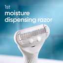 Gillette Venus Radiant Skin Moisturizing Womens Razor For Dry And Sensitive Skin With Olay Moisturizer Dispenser, 1 Serum, And 1 Razor Blade Refill