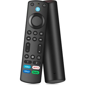 Replacement Voice Remote for All Fire-Series, TV Cube/Stick, Compatible with Stick (2nd/3rd Gen) 4K Max/4K/Stick Lite/Stick HD, Omni Series, Insignia/Toshiba/Pioneer Smart TV