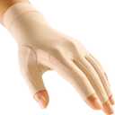 FREETOO Compression Gloves Men Women for Trigger Finger, Arthritis Gloves for Men for Pain, Carpal Tunnel Gloves with Grip for Swelling, Tendonitis, Circulation, Edema, Sleeping, Typing Skin XS (Pale-yellow)