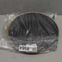 Bluesky Trading Table Settings Black Hammered Organic Plastic Charger Plates (Pack Of 4) - 13" - Elegant Gold Rim Design, Perfect for Birthday Parties, Weddings, Events, Special Occasions, & More