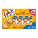 Lance Sandwich Crackers, Toasty Peanut Butter, 20 Individually Wrapped Packs, 6 Sandwiches Each (8.57 Ounce (Pack of 3))