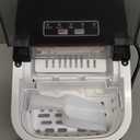 Countertop Ice Maker Machine, 8 Ice Cubes in 6 mins, 26lb/Day Ice with 2 Sizes- Portable Mini, Energy Saving & Basket/Scoop for Home/Party/Travel/Camping/Bar,Black