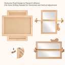Montessori Mirror with Baby Pull Up Bar Pull to Stand 23.6" x 15.7"
Shatterproof, Horizontal & Vertical Mount, Squirrel Accessory, FSC-Certified Solid Wood