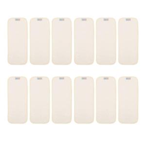 ALVABABY 12PCS Cloth Diaper Inserts/Reusable Washable 3-Layers Super Soft Inserts for Cloth Diapers Covers