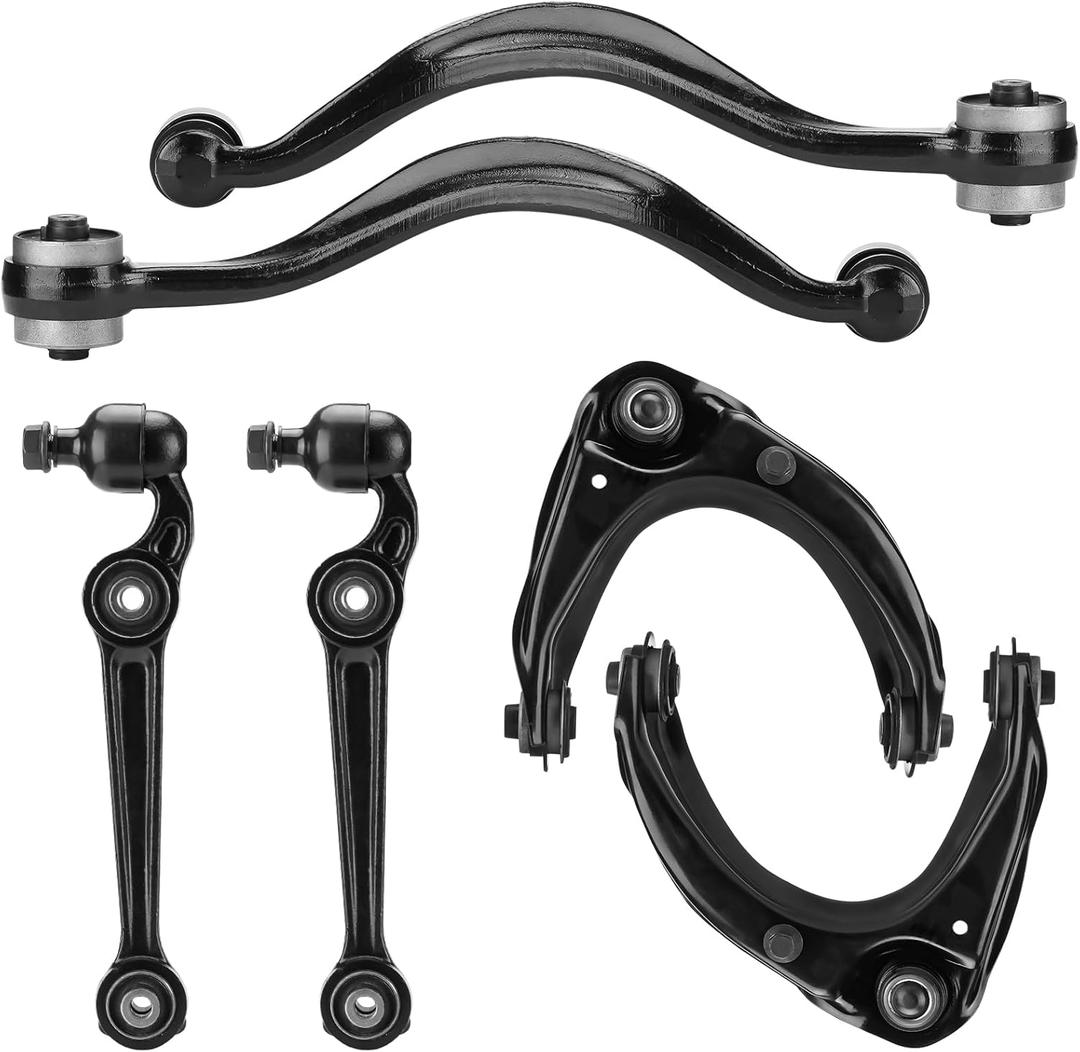 Front Upper and Lower Control Arms Kit Fit for 2007-2012 Ford Fusion Lincoln MKZ Mercury Milan with Ball Joint - Forward and Rearward Control Arm Front Suspension Kit K620492 K620493 K620149 K620636 K