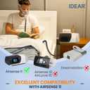 Improved Version Climate Line Air Hose Compatible with Airsense 11 and Aircurve 11 Only, Comes with Full-Length Zipper Fleece CPAP Hose Cover - IDEAR Reusable CPAP Supplies Great-Value Bundle