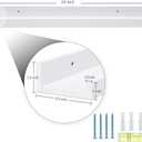AZSKY 24 Inch Picture Ledge Shelf Floating Shelves Wall Mounted Set of 2 White