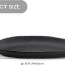 BANOMII Leaf Decorative Bowl for for Home Decor, 17.5'' Long Resin Bowl for Key Purse Candle, Decorative Tray for Kitchen Counter Entryway Console Dining Coffee Table Centerpiece, Black, Large