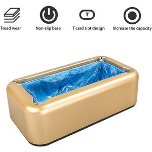 Automatic Shoe Covers Dispenser Machine: Shoe Cover Machine  - Waterproof Dust Proof for Medical Home Shop and Office Golden