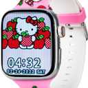 Hello Kitty Smart Watch for Girls by Accutime with Interactive Touchscreen, Bluetooth, Camera, Music, Fitness & Activity Tracking - Durable & Stylish (Model: HK4208)
