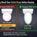 R&T 2" Toilet Seat Riser with Handles Comfortable Raised Toilet Seat for Seniors, Fits for Elongated Toilets, Elevated Seat with Soft Grey Padded Arms for Bathroom