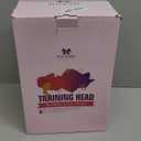 23 Inch Wig Head,Wig Stand Tripod with Head,Canvas Wig Head Stand with Mannequin Head for Wigs,Manikin Head Block Set for Wigs Making Display with Wig caps,T Pins Set,Bristle Brush