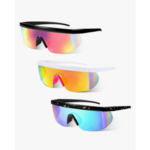 3 Pair Summer Sports Sunglasses UV Protection Polarized Riding Sunglasses Windproof Cycling Baseball Glasses for Men Women Fishing Running Golf Fishing