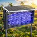 Solar Bug Zapper Outdoor, 30W Solar Powered Mosquito Trap, 4500V Fly Trap & Mosquito Killer, 6600mAh Battery, IPX5 Waterproof, Covers Up to 4000 Sq.Ft for Patio, Backyard, Garden