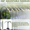 65.6FT/20M Drip Irrigation System, 360° Bendable Irrigation System for Garden, Garden Watering System with Quick Connector and Adjustable Nozzles, Drip Irrigation Kit for Greenhouse, Yard, Plants