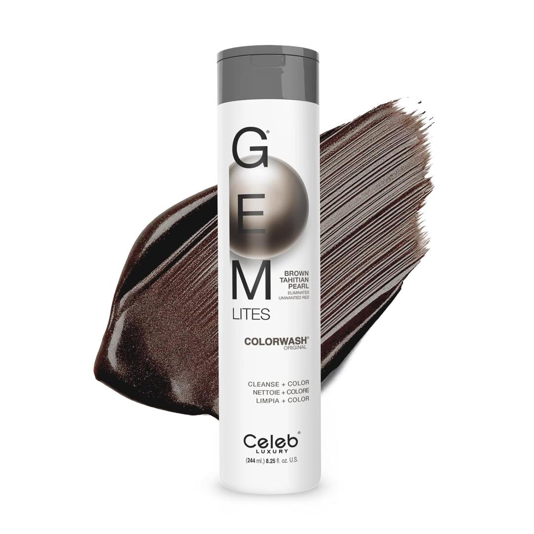 2 x Celeb Luxury Colorwash Color Depositing Shampoo - Color Refresher, Vegan Hair Dye, Bondfix Bond Rebuilder, Viral and Gem Lites