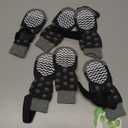 EXPAWLORER 3 Pairs Anti-Slip Dog Socks - Dog Shoes for Hot/Cold Pavement,Soft Paw Protector for Wooden Floor, Prevents Licking, Slipping for Puppy Small Medium Large, Senior Dogs Grey Medum
, M