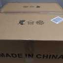 20" Caged Ceiling Fan with Light and Remote, Low Profile, 6 Speed and Reversible Farmhouse Bladeless Flush Mount Ceiling Fan W/ E26 Bulbs Base for Bedroom, Kitchen, Living Room