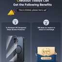 JUESHITUO for iPhone 16 Plus Case with 1X Screen Protector, [Tailored for MagSafe] [Mil-Grade Shockproof Defense] with Integrated Lens Protection Translucent Matte Phone Case for iPhone 16 Plus, Black