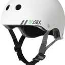 80SIX Triple Certified Multisport Helmet - Ideal for Bike, Scooter, Skateboard, Roller Skate and Inline Skate (Large-Ages 14+, White Matte)