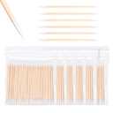 600PCS Precision Tip Cotton Swabs, Double-end Microblading Pointed Tip Cotton Swabs Makeup Applicators Nail Polish Remover Pen Disposable Makeup Touch Up Correcting Beauty Tools