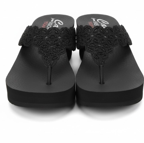 Cali From Skechers with Yoga Foam, Women's Shoes, Black, Size 8