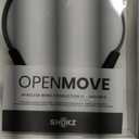 SHOKZ OpenMove - Open-Ear Bluetooth Sport Headphones, Bone Conduction Wireless Earphones, Sweatproof for Running and Workouts, with Sticker Pack, Grey