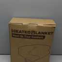 Eydna Electric Heated Blanket Full Size 72"84" with 9 Heating Levels & 1-10Hs Auto OffDouble Sided Plush Sherpa, Energy Efficient, Machine Washable, for Couch & Bed, Light Blue