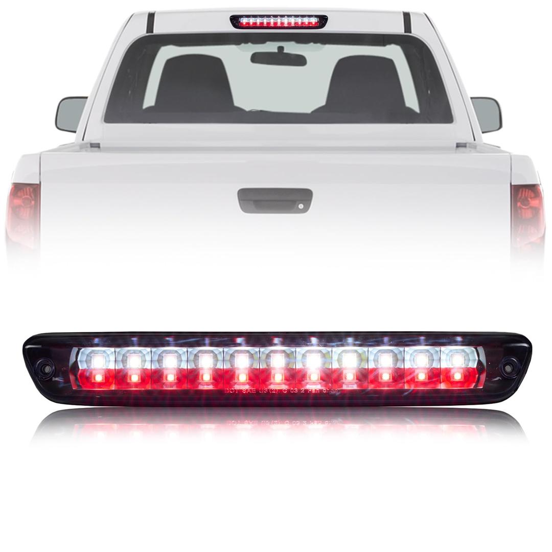 QLLUYTR Third Brake Light with Strobe Flash for 2004-2012 Chevy Colorado Accessories, High Mount Rear Brake Lights for 2004-2012 Gmc Canyon Accessories, Waterproof Rear Cab Center Tail Lights (Black)