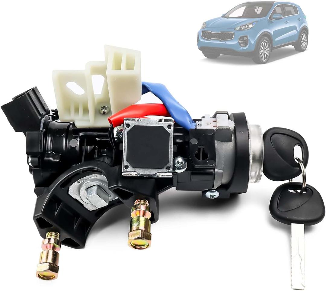 81900-D9G00 Ignition Lock Switch Set Assembly with 2 Keys Compatible with Kia Sportage 2017-2022 Ignition Lock Housing Case & Cylinder Start Barrel Replace# 81900D9G00 81905-D9760