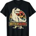 Brothersaurus T rex Dinosaur Brother Saurus Family Matching T-Shirt S