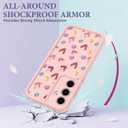 Case for Samsung Galaxy A35 5G, Silicone Shockproof Cover Women