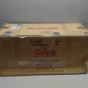 Puleo International 6ft Pre-Lit Potted Flocked Arctic Fir Pencil Christmas Tree with 120 Warm White Lights, 1325 Realistic Dense Snow Flocked Branch Tips, Easy Setup Artificial Trees with Sturdy Stand