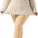 Fleece Tights for Women, tights for winter, Insulated Skin & Coffee Colors, S-M-L thermal pantyhose (S)