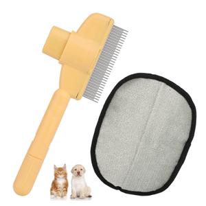 Pet Grooming Gloves & Combs, Double-Sided Electrostatic Pet Hair Removal Mitt Multi-Functional Reusable Animal Hair Remover Tools for Carpet Sofa Clothing Furniture