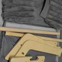 MEWOOFUN Cat Couch Bed, Pet Sofa for Indoor Cats Wooden Indoor Elevated Cat Beds with Removable Mattress Cover Suitable for Kitty, Puppy or Small Animal (Dark Grey, Medium)