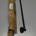 Black Magnetic Curtain Rod for Door:Magnet Curtain Rods for Classroom Whiteboard,Small Adjustable Magnetic Towel Bar,Tool-Free French Magnet Pole with Leather Protective Cover No Drilling 16-28"