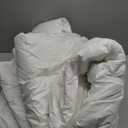 Duvet Insert Cotton Comforter Full Size White Down Alternative Duvet Insert 100% Cotton Shell Quilted Fluffy Comforter Lightweight All Season 4 Corner Tabs Durable Breathable Noiseless, White 